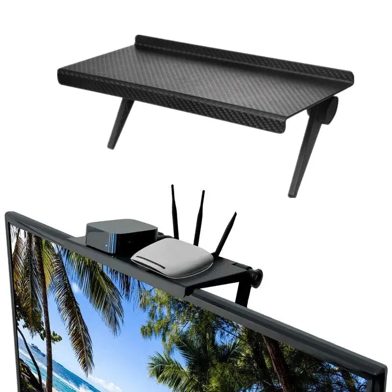 Storage Rack Bracket for Computer and TV Screen, Wireless Router Set-Top Box