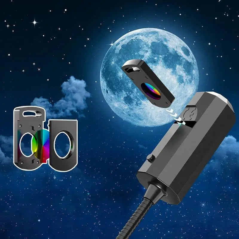 New-Romantic Galaxy Star Projector Portable USB LED Night Light Sleep Atmosphere detail view