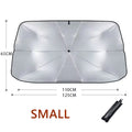 car sunshade car sunshade retractable sunscreen heat insulation front windshield parasol