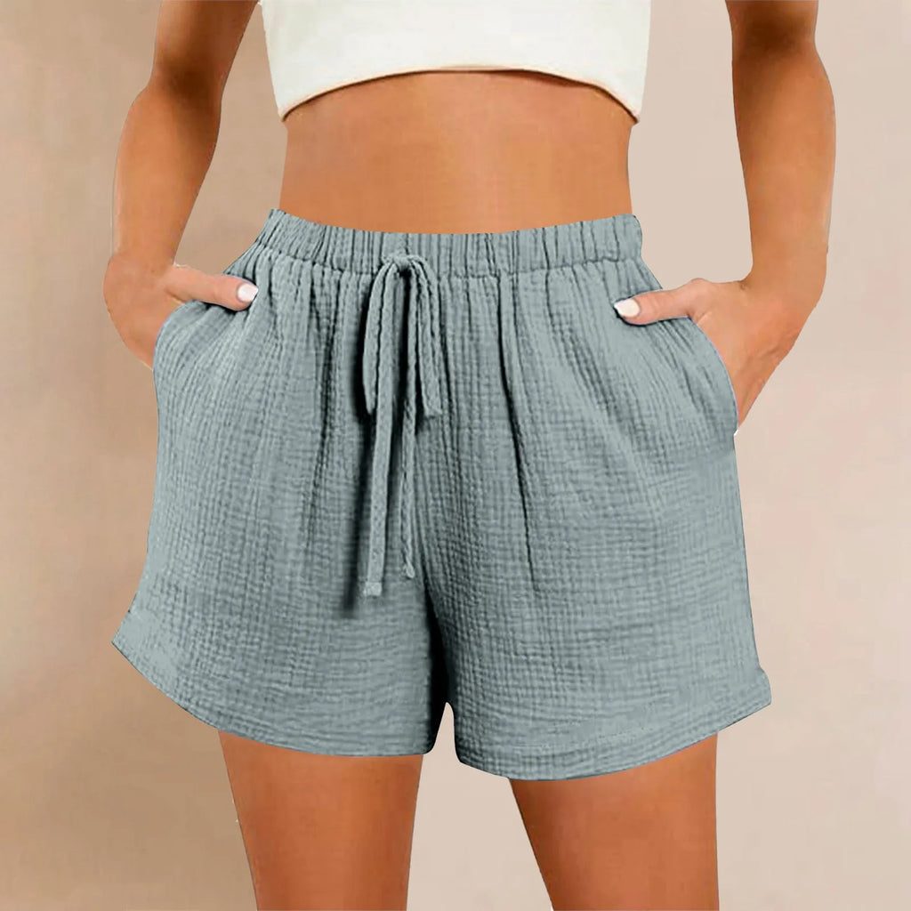 Women's Summer Cotton Crepe Shorts