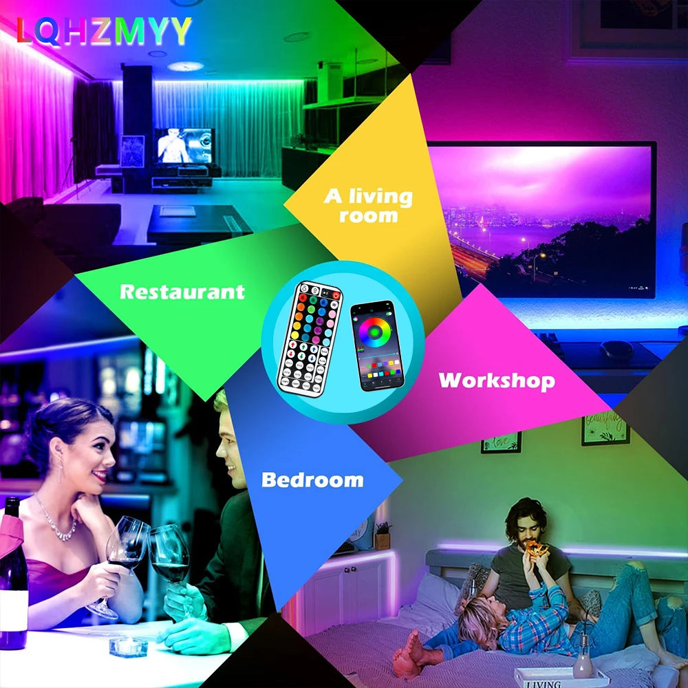1 Roll of Low-Voltage 5V Color-Changing Rgb Led Light Strip with Multi-Functional 44- lifestyle view