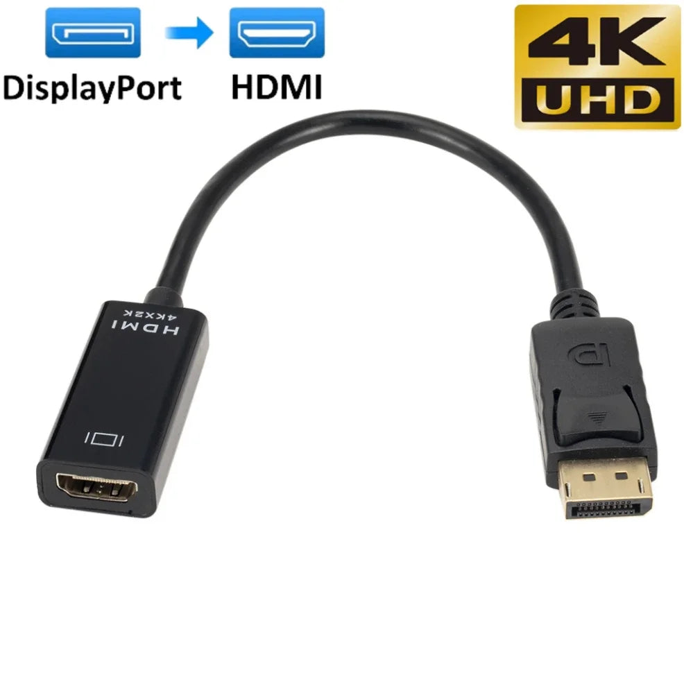 DP to HDMI Adapter 4K Male to Female DisplayPort Video Audio Cable alternate view