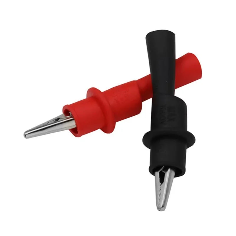 Multimeter Wire Clips Red and Black 1000V close-up view