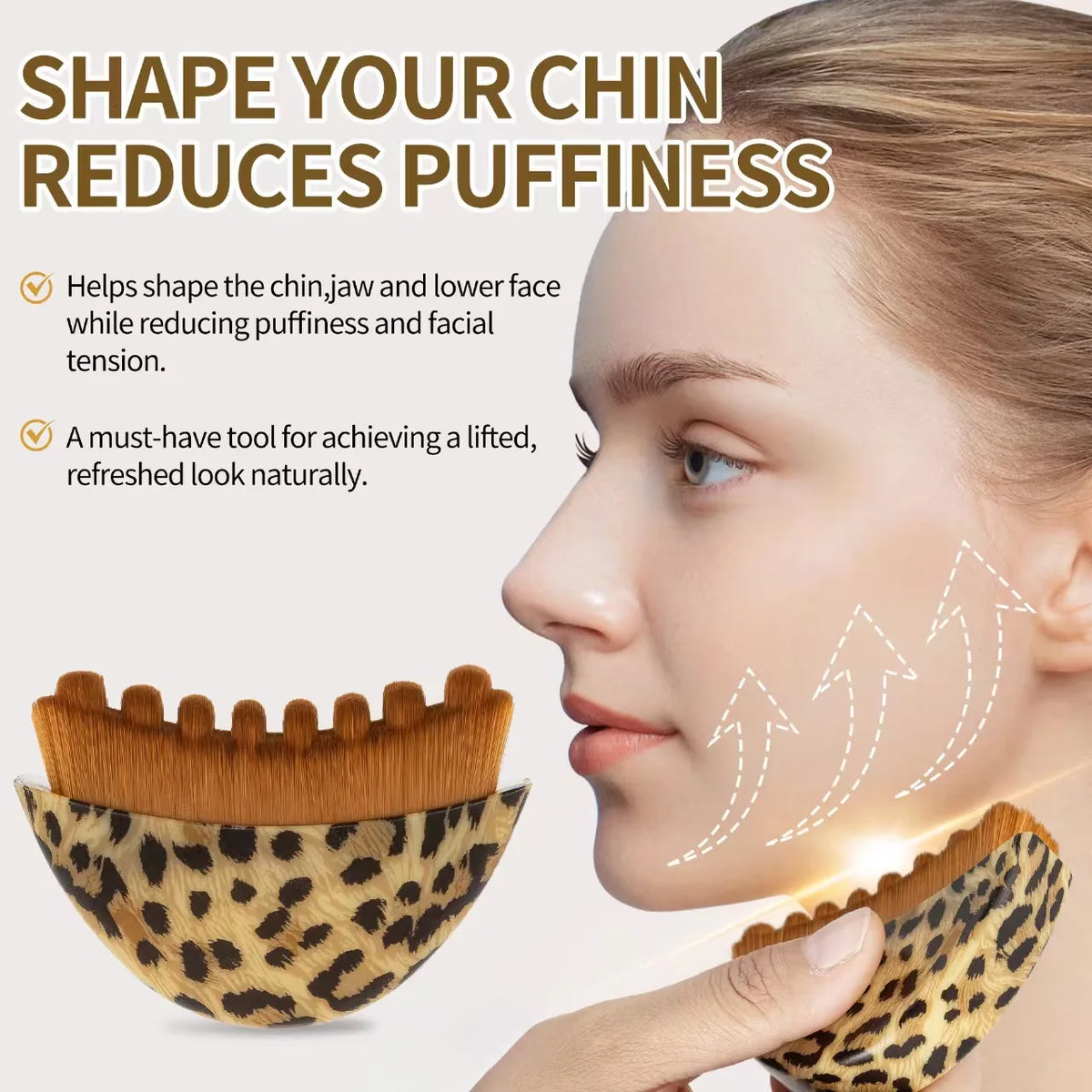 Facial Massage Brush Plastic Hand-Operated Lymphatic Contour Brush