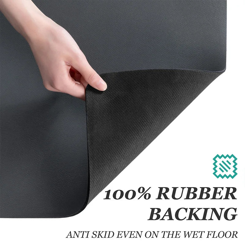 Absorbent Kitchen Drying Mat Non-Slip Quick Dry Drain Pad lifestyle view