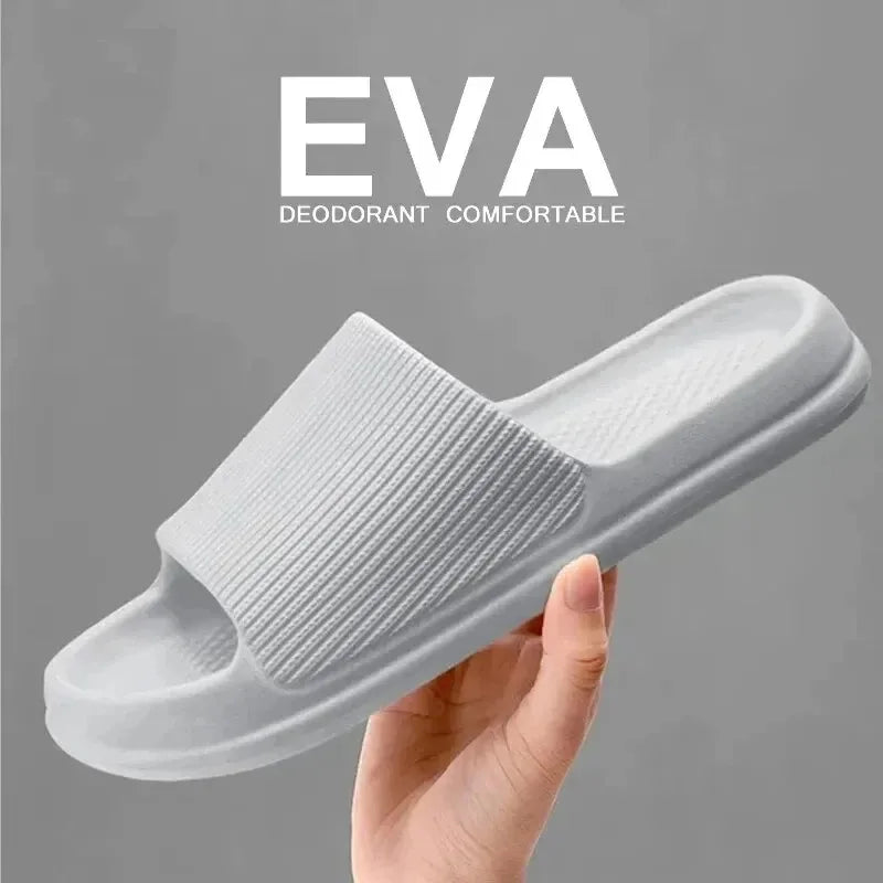 EVA Soft Sole Massage Shower Shoes Unisex Non-Slip Platform Slippers additional angle