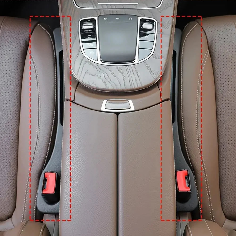 Car Seat Gap Filler Strip PU Leather 2 Pcs additional angle