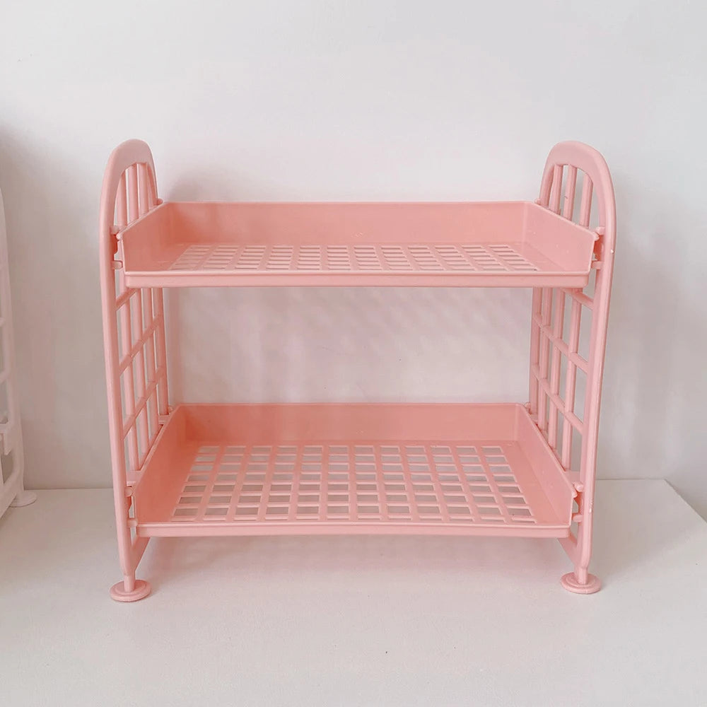 Desktop Storage Shelf Two-Tier Organizer additional angle