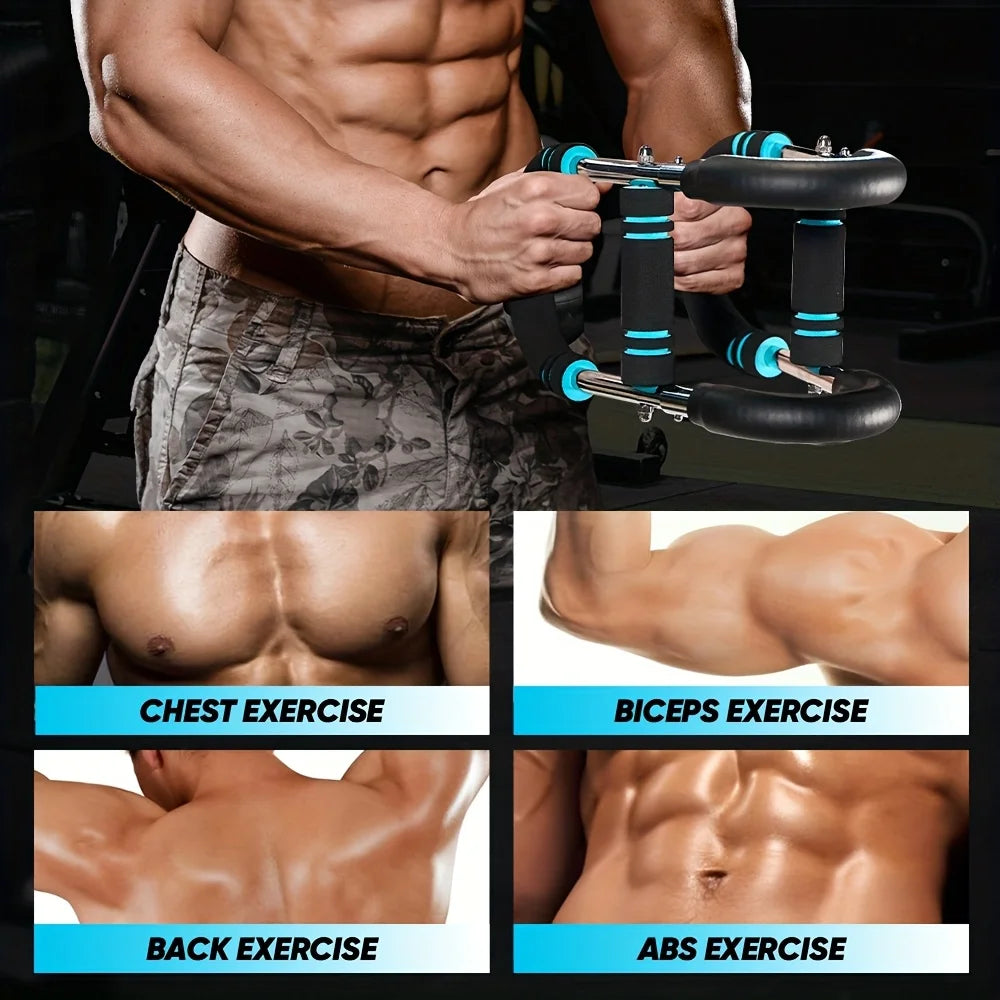 Twister Arm Exerciser with Resistance Bar Home Workout Fitness Equipment Adjustable Chest Exerciser