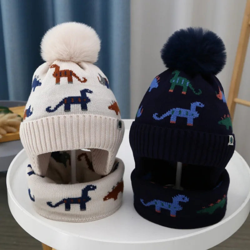 Kids' Winter Beanie & Scarf Set 2pcs