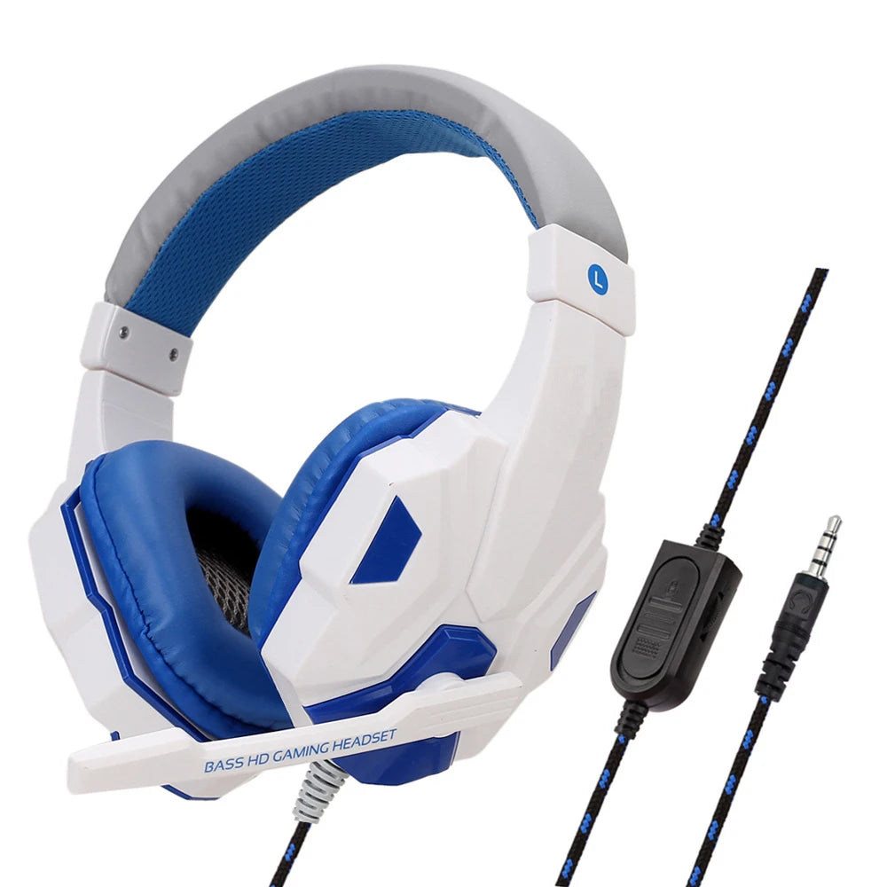 Wired Gaming Headphones for PS4 PS5 Xbox Smartphone Laptop PC Bass Stereo Gamer Headset detail view