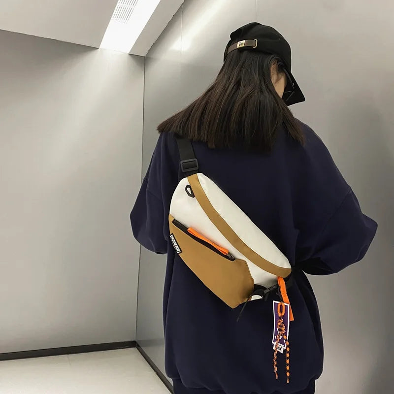 Chest Rig Bag Women Fanny Pack Streetwear Chest Bags Multi-function Unisex Nylon Hip Hop Waist Bag Phone Pocket