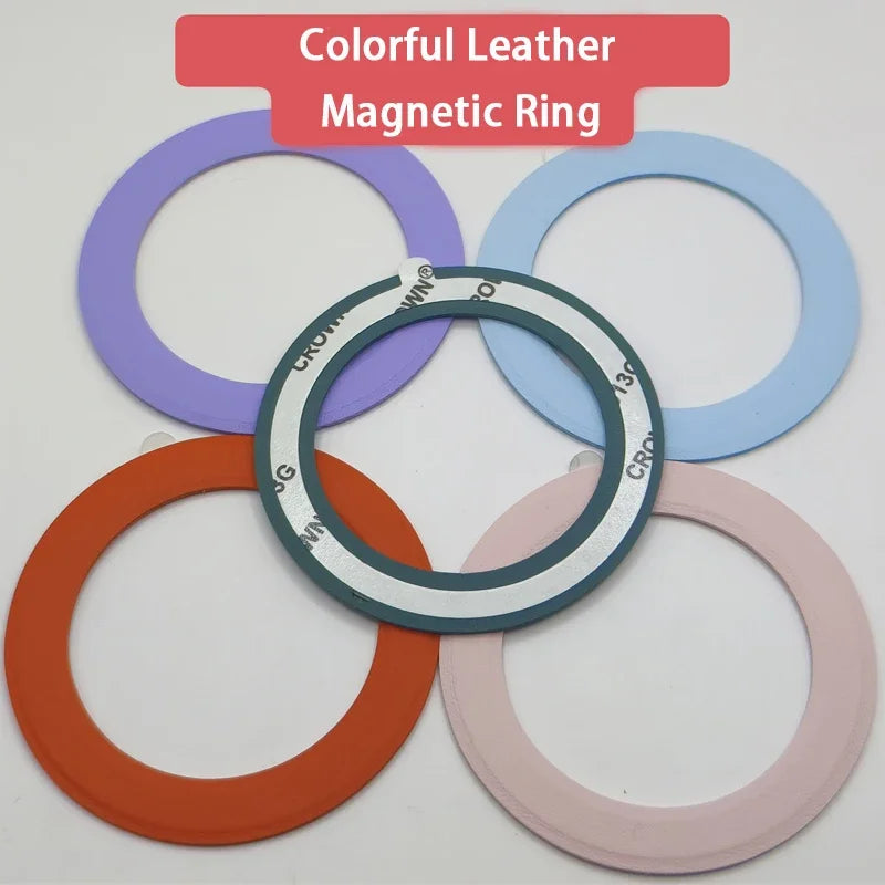 2pcs Liquid Silicone Ring Plate Sticker Attachment Metal Sheet for Magsafe Magnetic Hold detail view