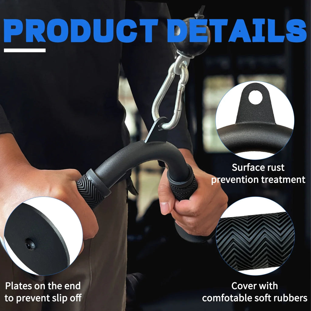 V Bar Tricep Pull Down Attachment for Cable Machine