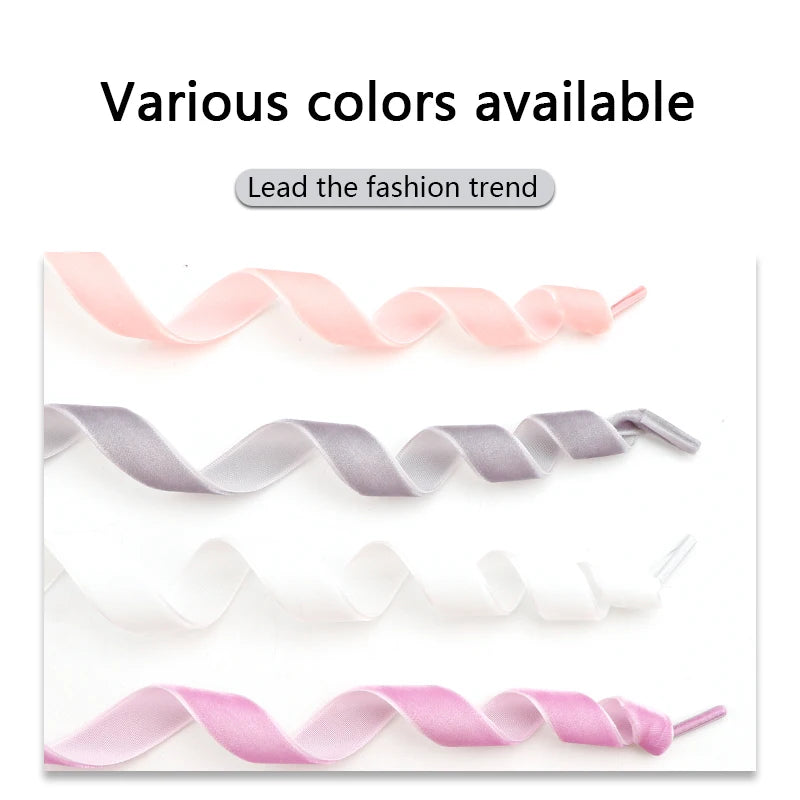 Snow Yarn Satin Flat Shoe Laces
