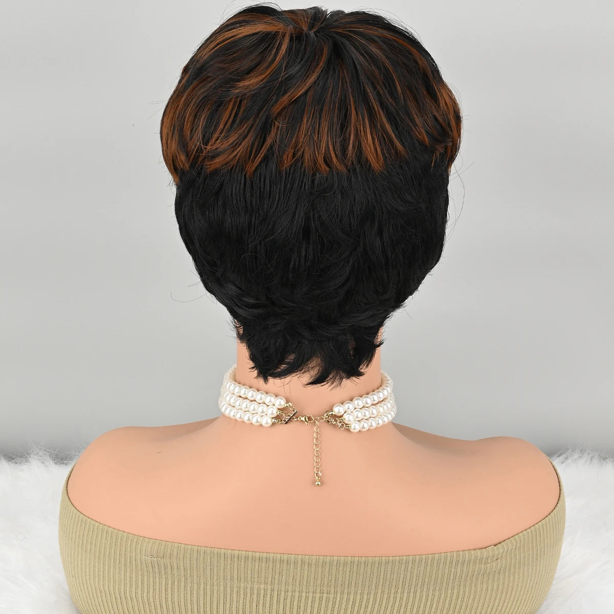 Curly Pixie Short Synthetic Wig for Women