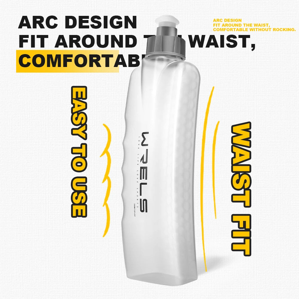 Curved Sports Water Bottle with Belt Pack