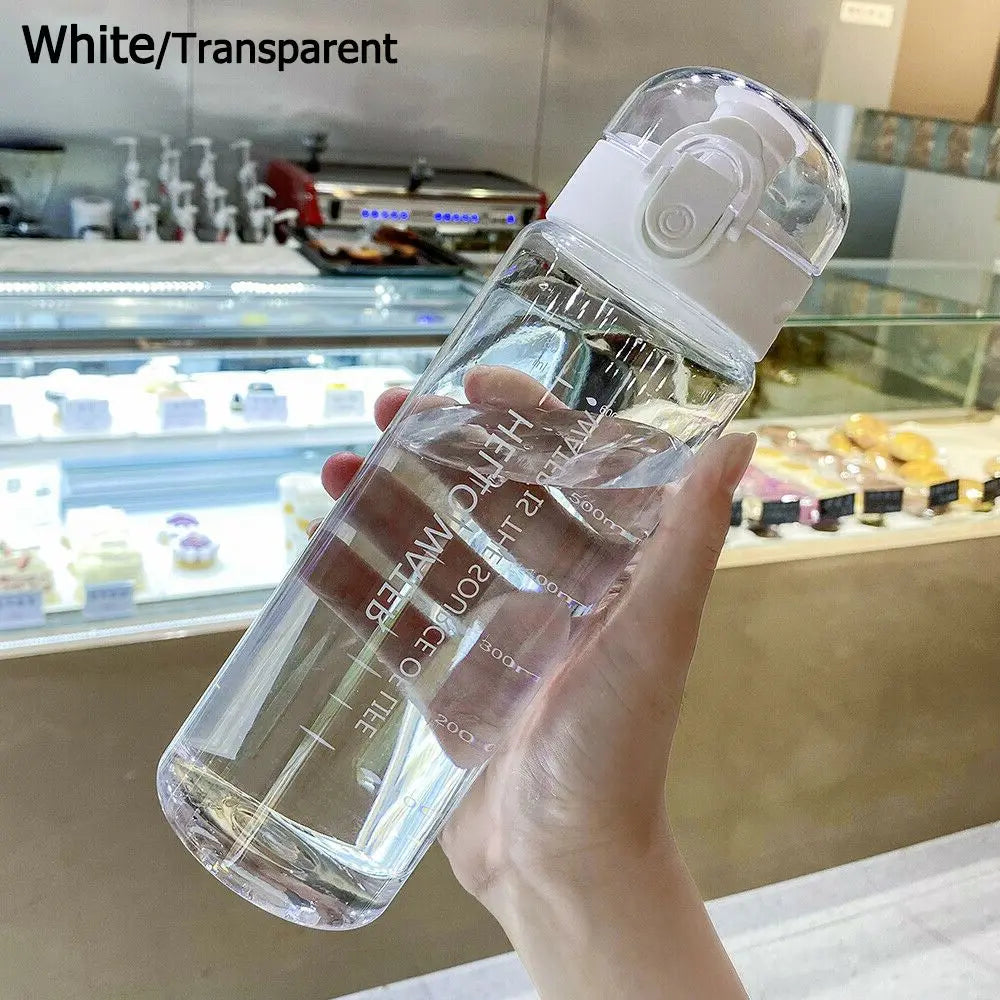 Transparent Sports Water Bottle 780ml Leakproof Portable Gym Travel Drinking Bottle