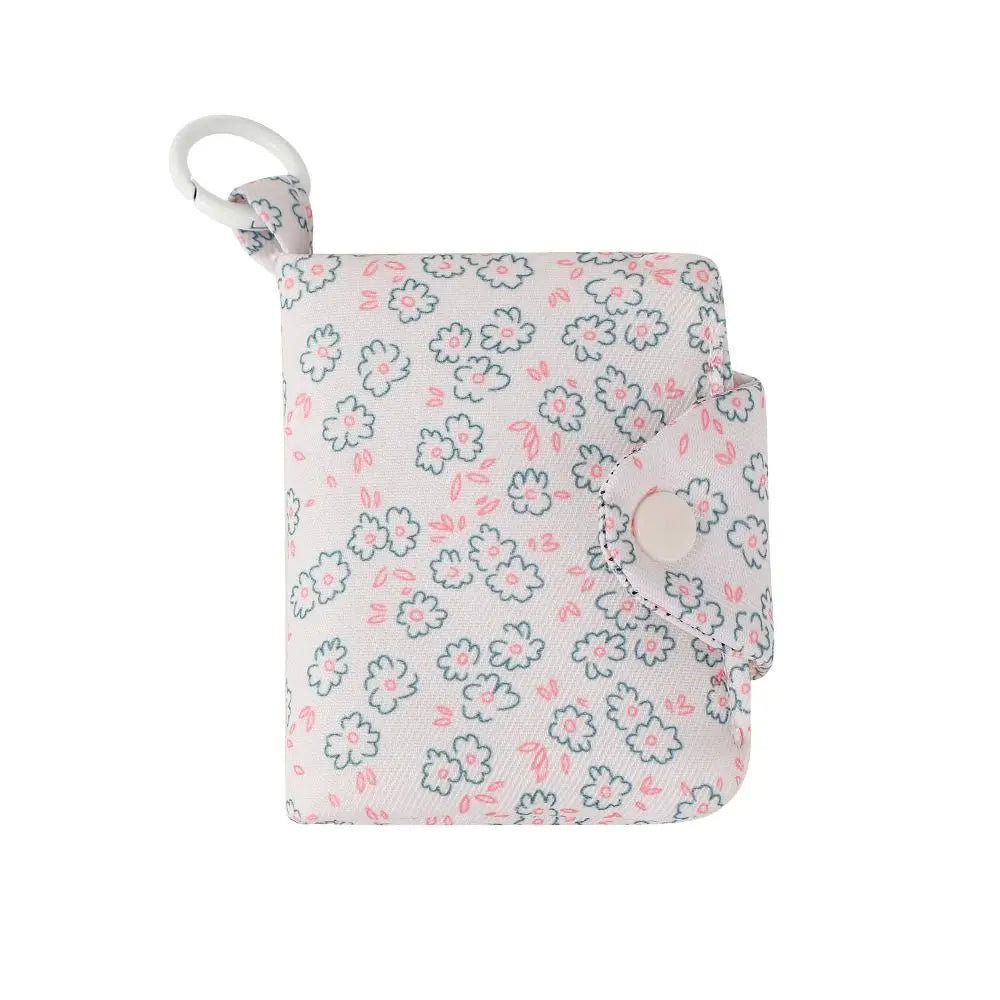 Cute Student Coin Purse Card Simplicity Floral Korean Fashion Wallet Card Holder for Girls Portable Cute Small Storage Bag