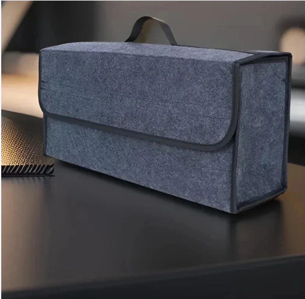 Felt Car Trunk Storage Box Organizer Grey alternate view