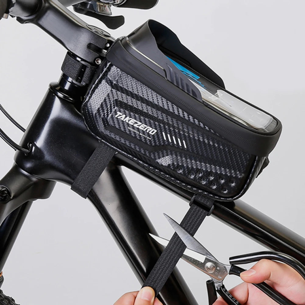 1L Bicycle Frame Bag Waterproof Touch Screen
