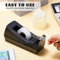 Black Desktop Tape Dispenser with Non-Slip Base