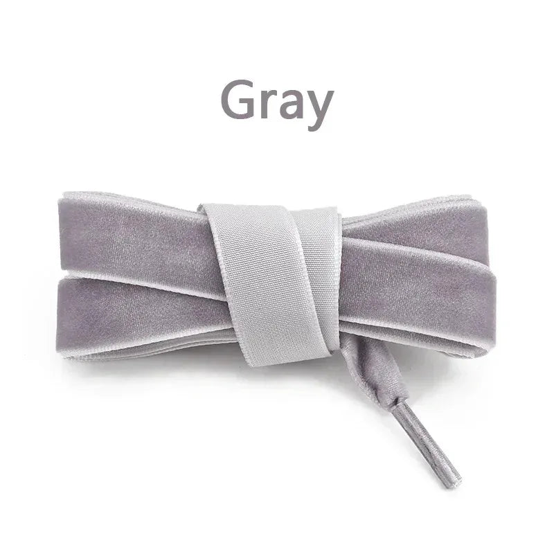 Snow Yarn Satin Flat Shoe Laces