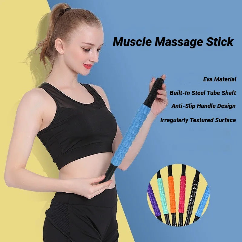 Yoga Massage Stick Deep Muscle Massager Fascia Roller