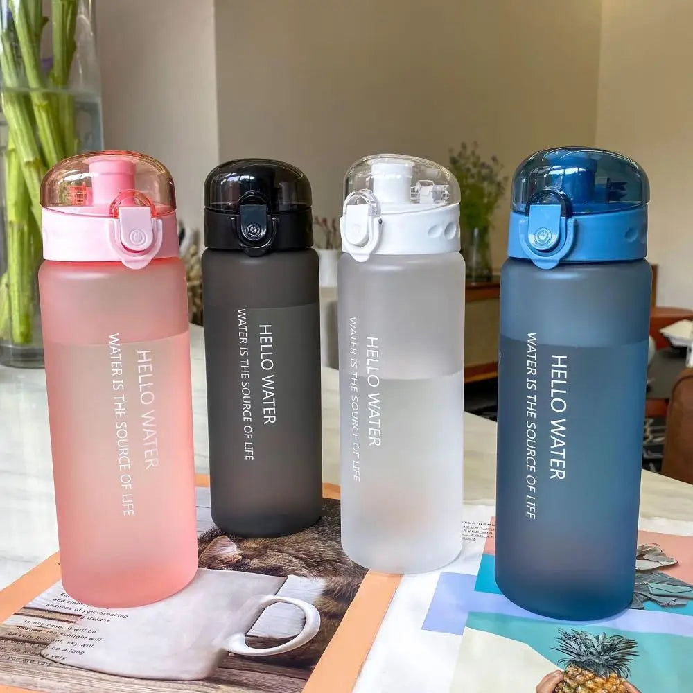 Transparent Sports Water Bottle 780ml Leakproof Portable Gym Travel Drinking Bottle