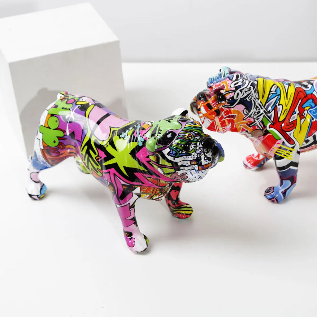 Resin Bulldog Ornament Home Decor