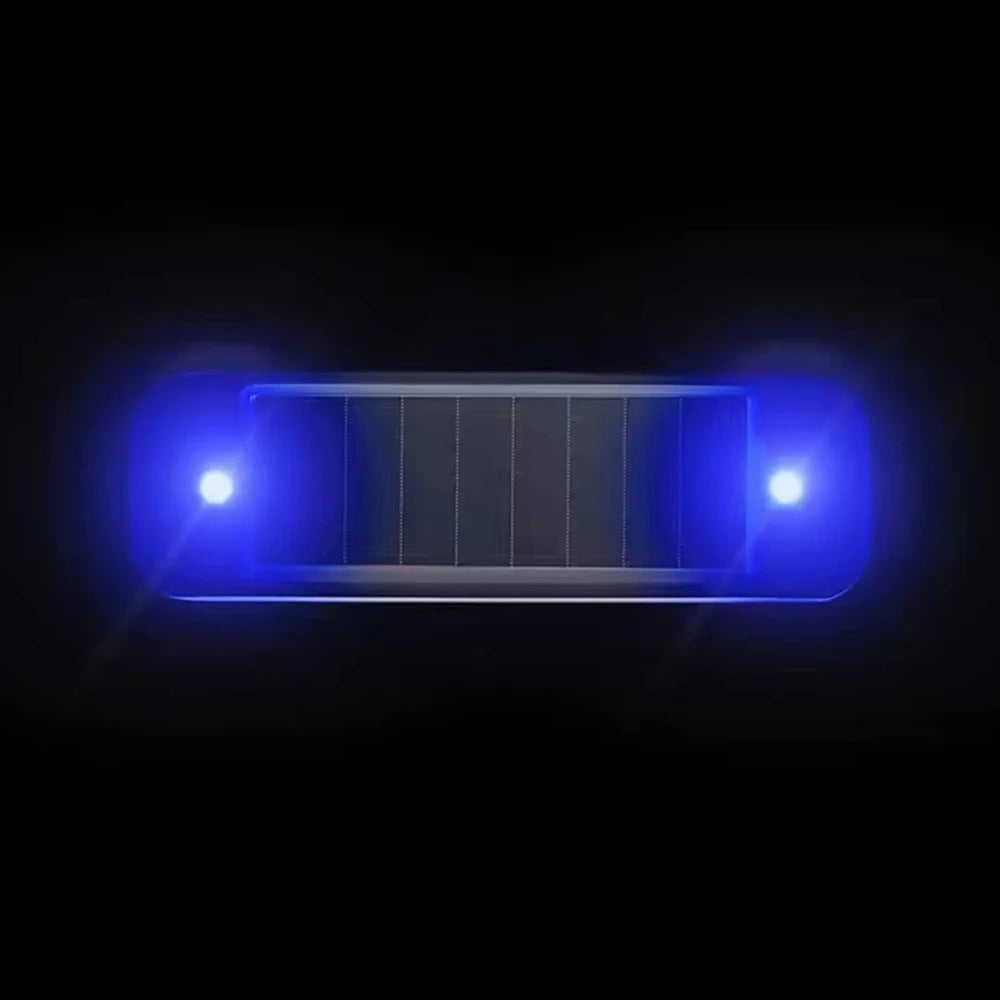 Mini LED Solar Car Warning Light Simulated Alarm Anti-Theft Lamp