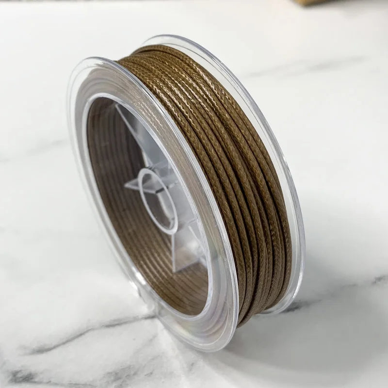 0.5-3MM Waxed Cotton Thread Cord Necklace for DIY Jewelry Making