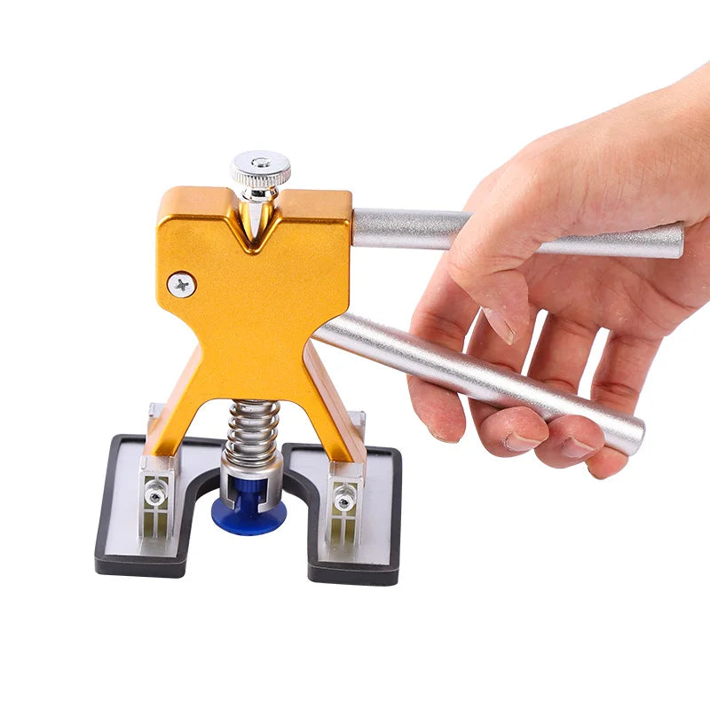 Paintless Dent Plastic Puller Kit Car Body Dent Repair lifestyle view