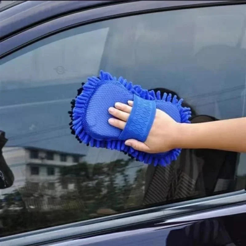 Microfiber Chenille Car Wash Sponge lifestyle view