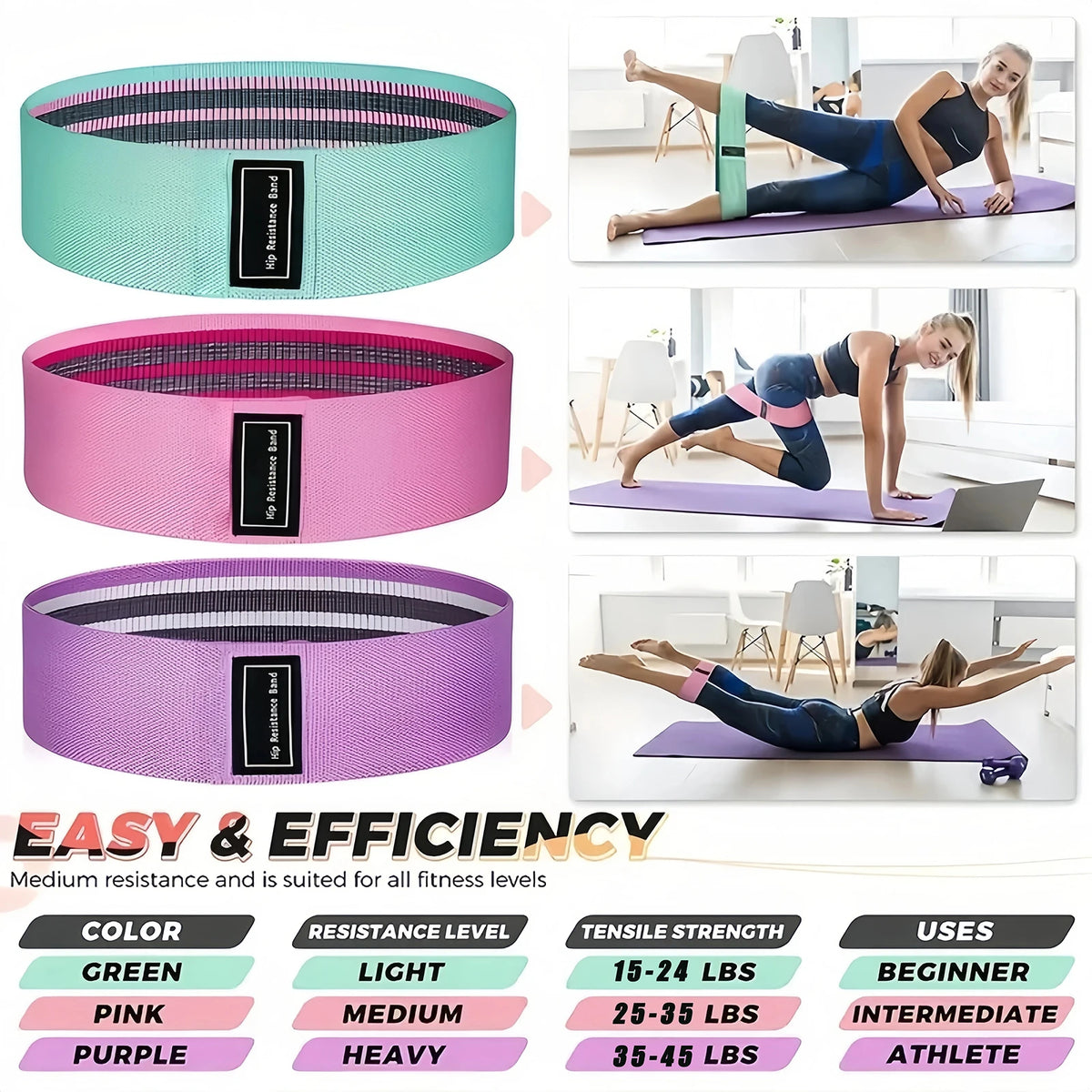 Pilates Ball and Ring Set, Resistance Band Workout Kit