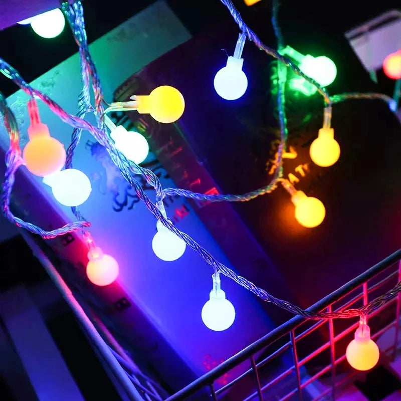 10M 80 LED String Lights Garland Ball Fairy Lights USB Battery detail view