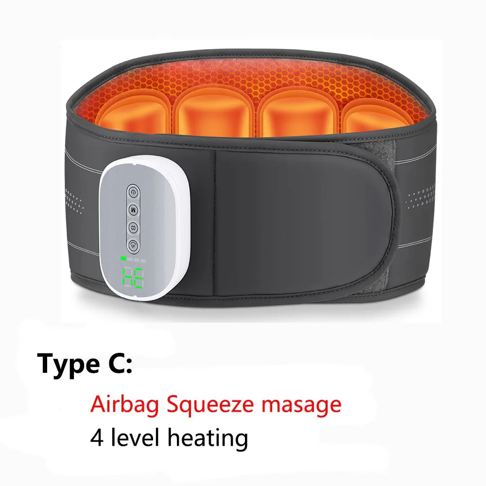 Heating Massage Waist Belt With Vibration and Air Support