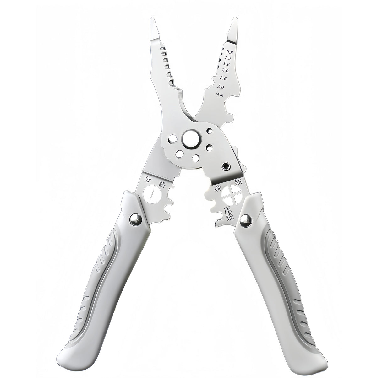 Multifunctional Electrician Pliers, 6-in-1 Wire Stripper Separator, Cutting and Crimping Tool for Cable Repair and Installation