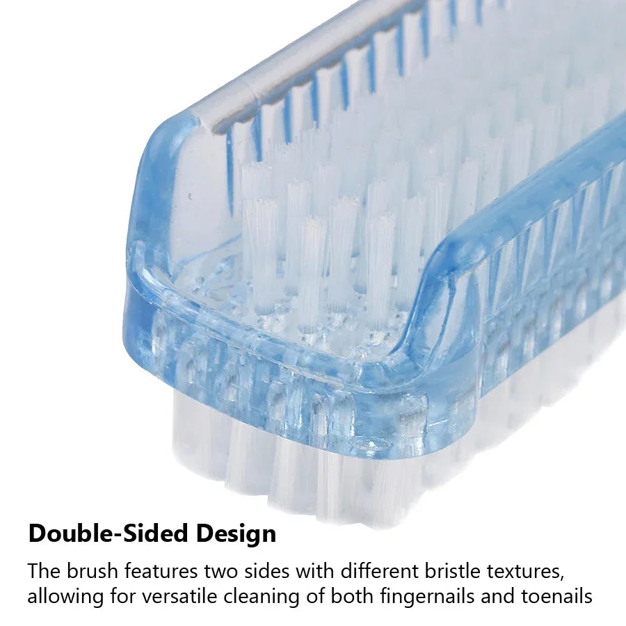 Double-Sided Nail Cleaning Brush Manicure & Pedicure Tool for Fingernails And Toenails