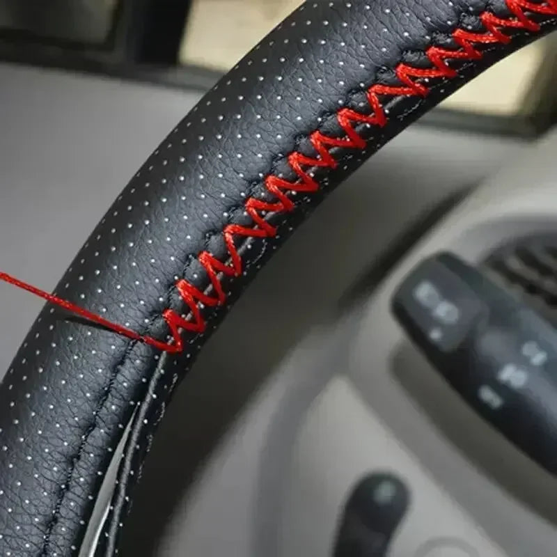 Steering Wheel Cover, Artificial Leather, 2 Color, 38 Size detail view