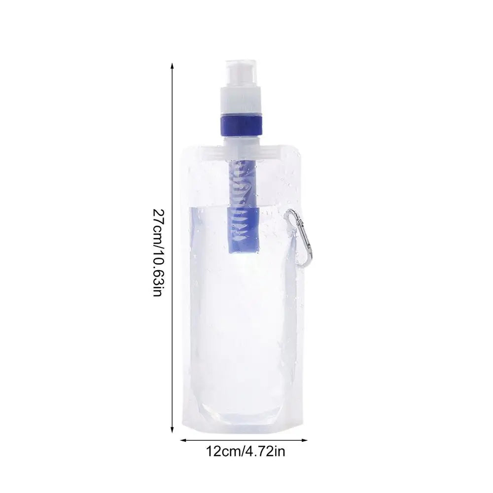 Foldable Water Filter Bottle 1000ml