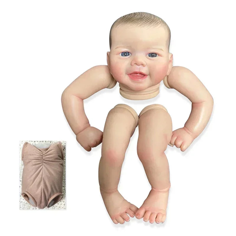 Realistic 19inch Reborn Doll Kit Emmy - Soft Vinyl Painted Unfinished DIY Baby Doll A alternate view
