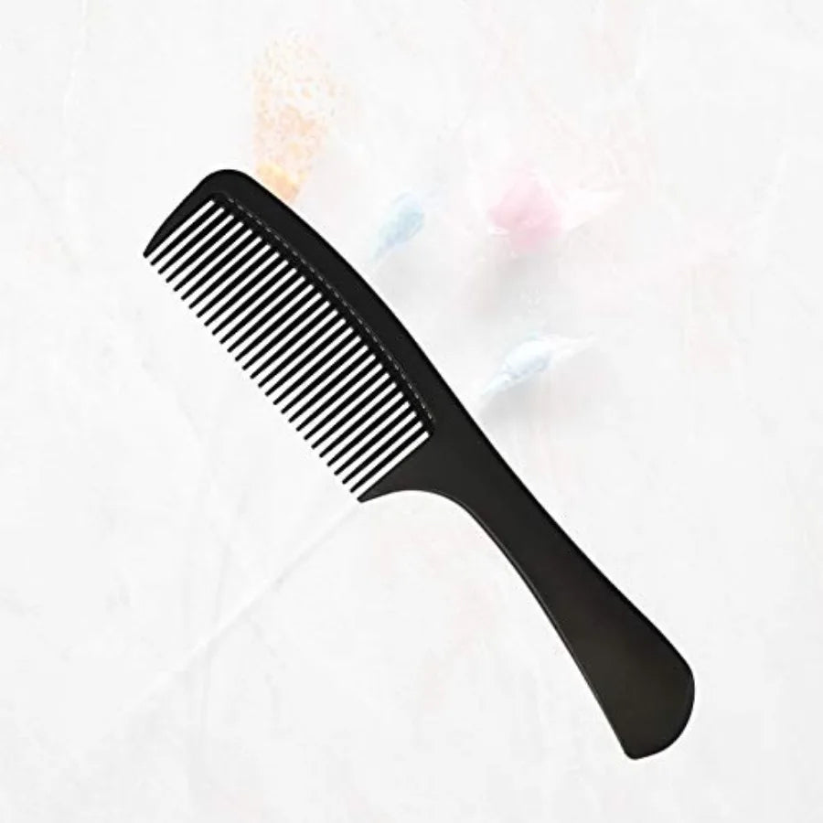 Professional Barber Styling Comb Black Detangling Comb for Long Wet or Curly Hair