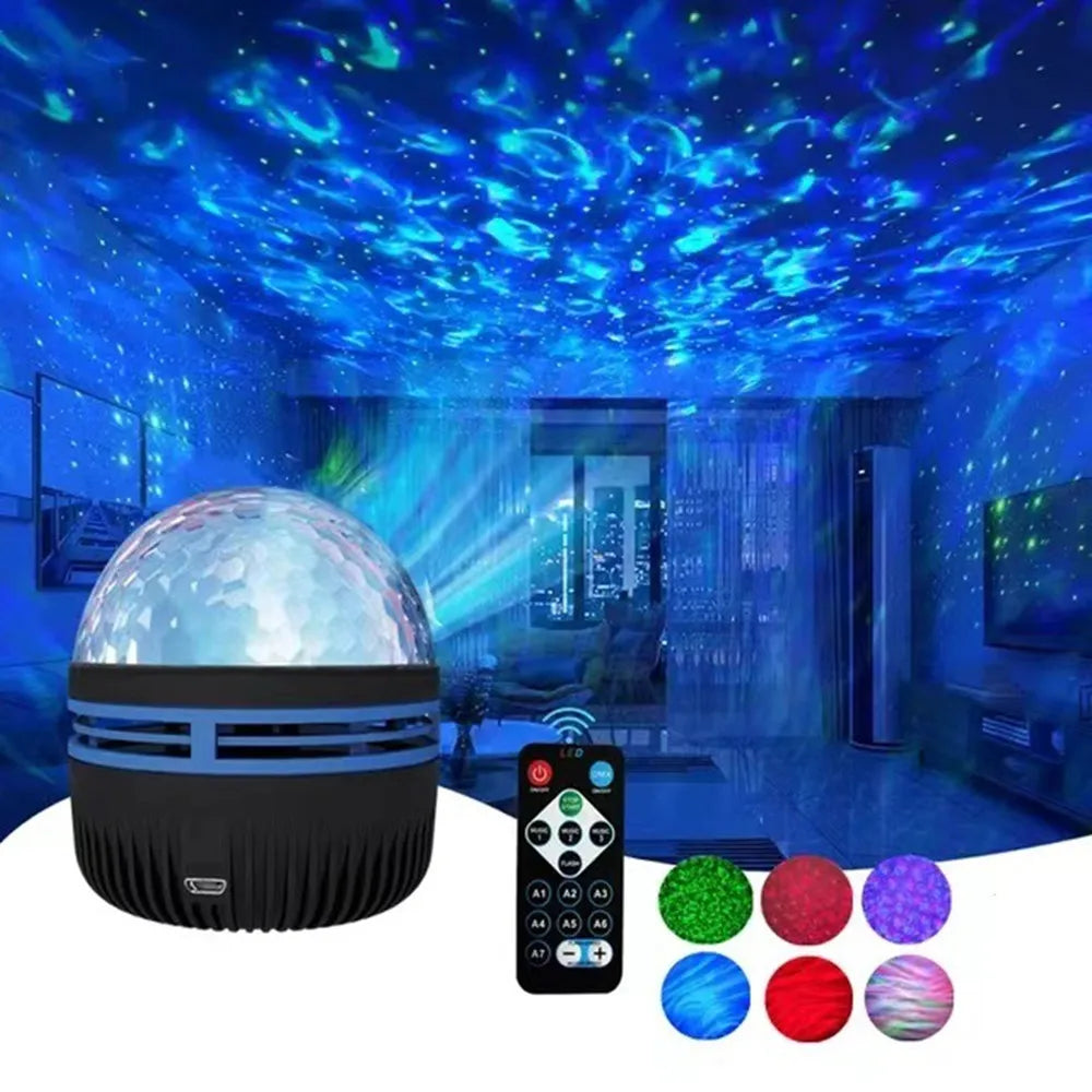 USB Galaxy Projector Night Light 5V Aurora Remote Control alternate view