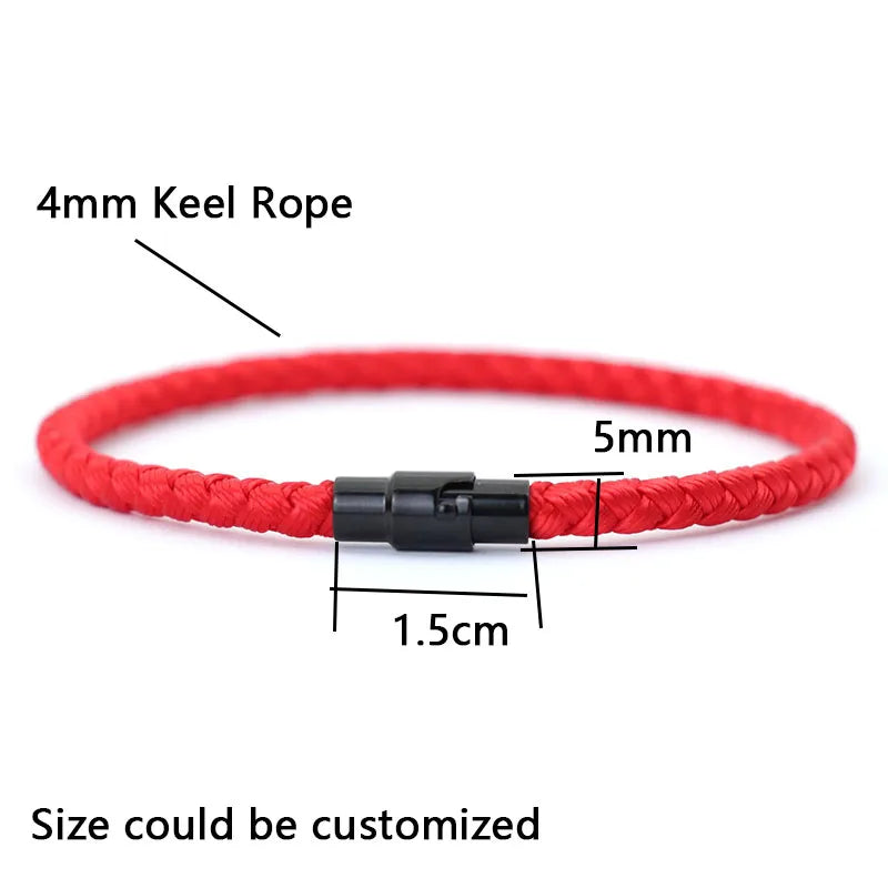 Red Rope Chain Bracelet lifestyle view
