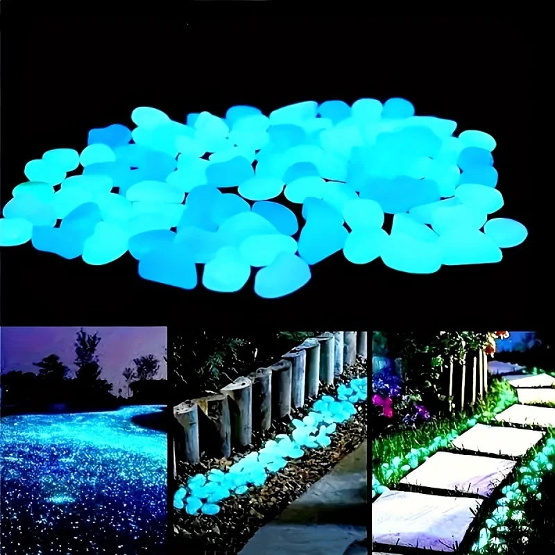 Glow In The Dark Resin Pebbles 100pcs
