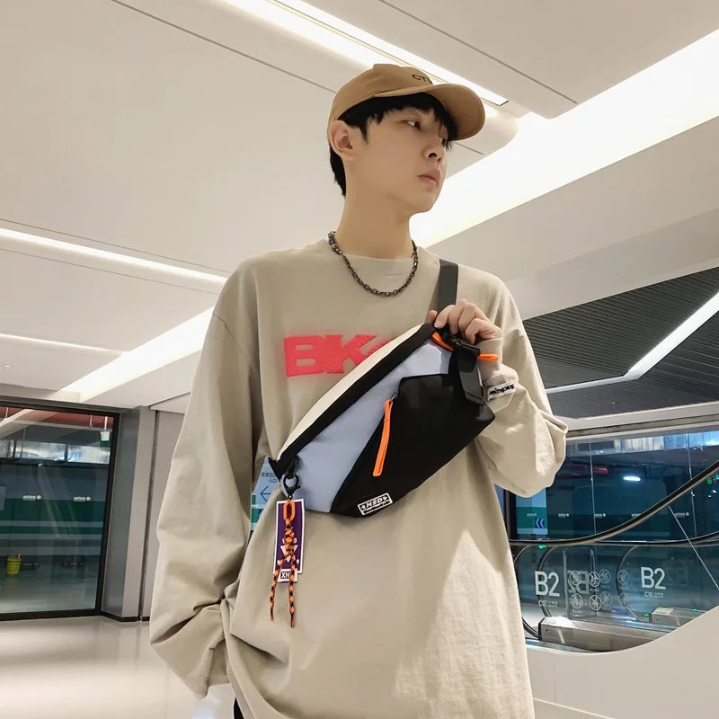 Chest Rig Bag Women Fanny Pack Streetwear Chest Bags Multi-function Unisex Nylon Hip Hop Waist Bag Phone Pocket