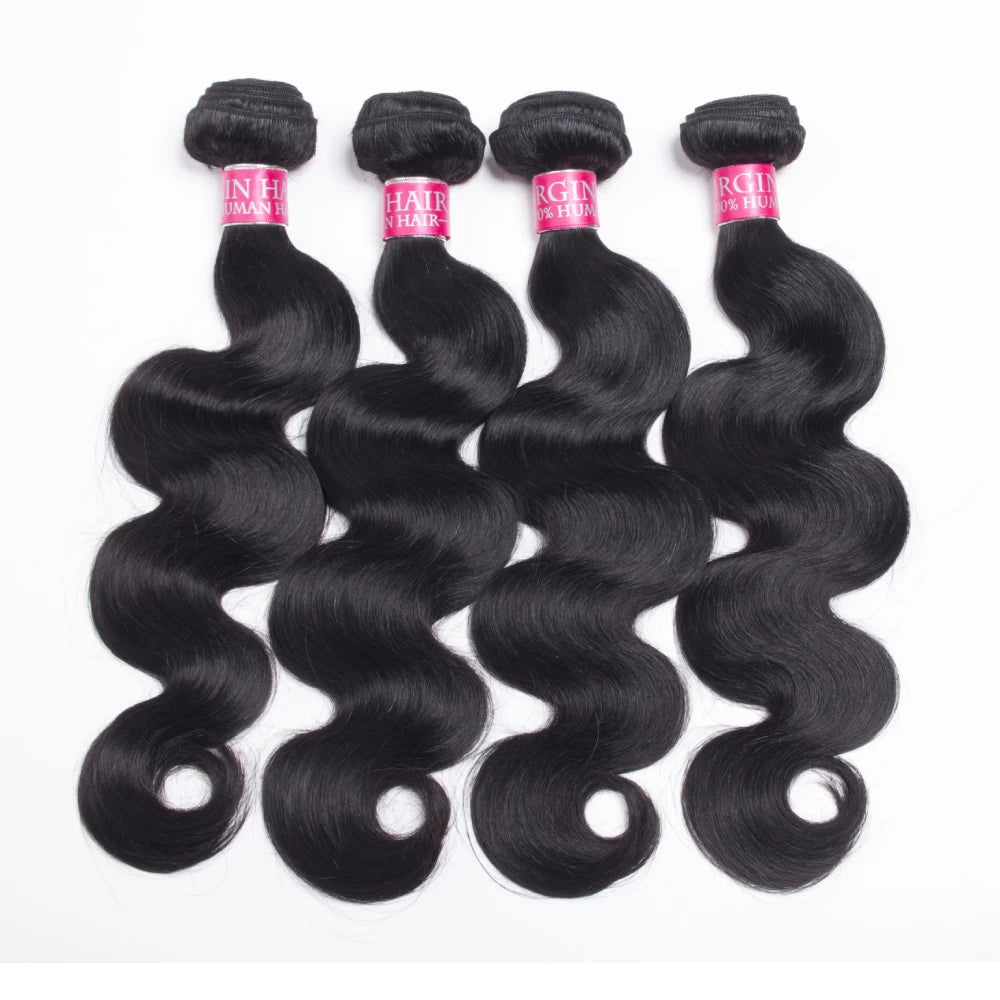 Body Wave Brazilian Human Hair Bundles Unprocessed Remy Virgin Hair 14-30 Inch