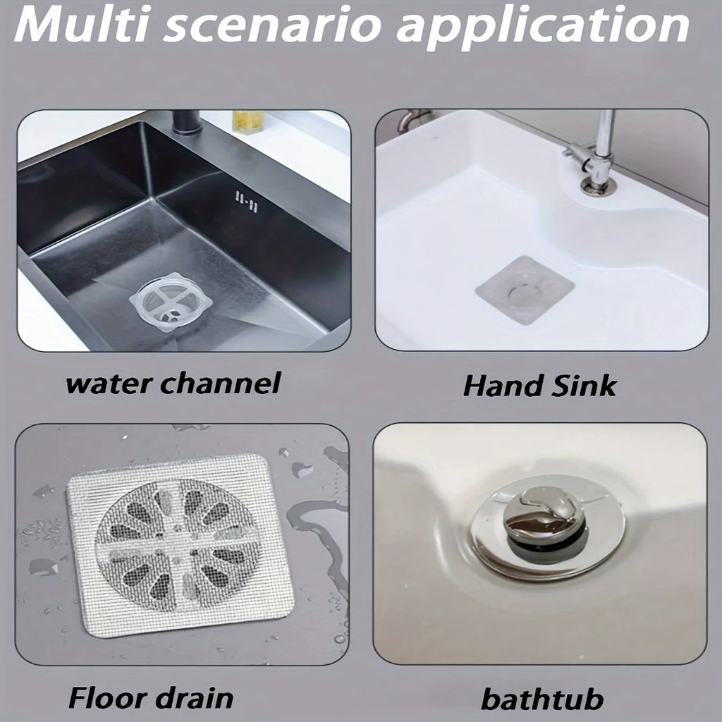 Floor Drain Hair Filter Net Sticker 2 M additional angle