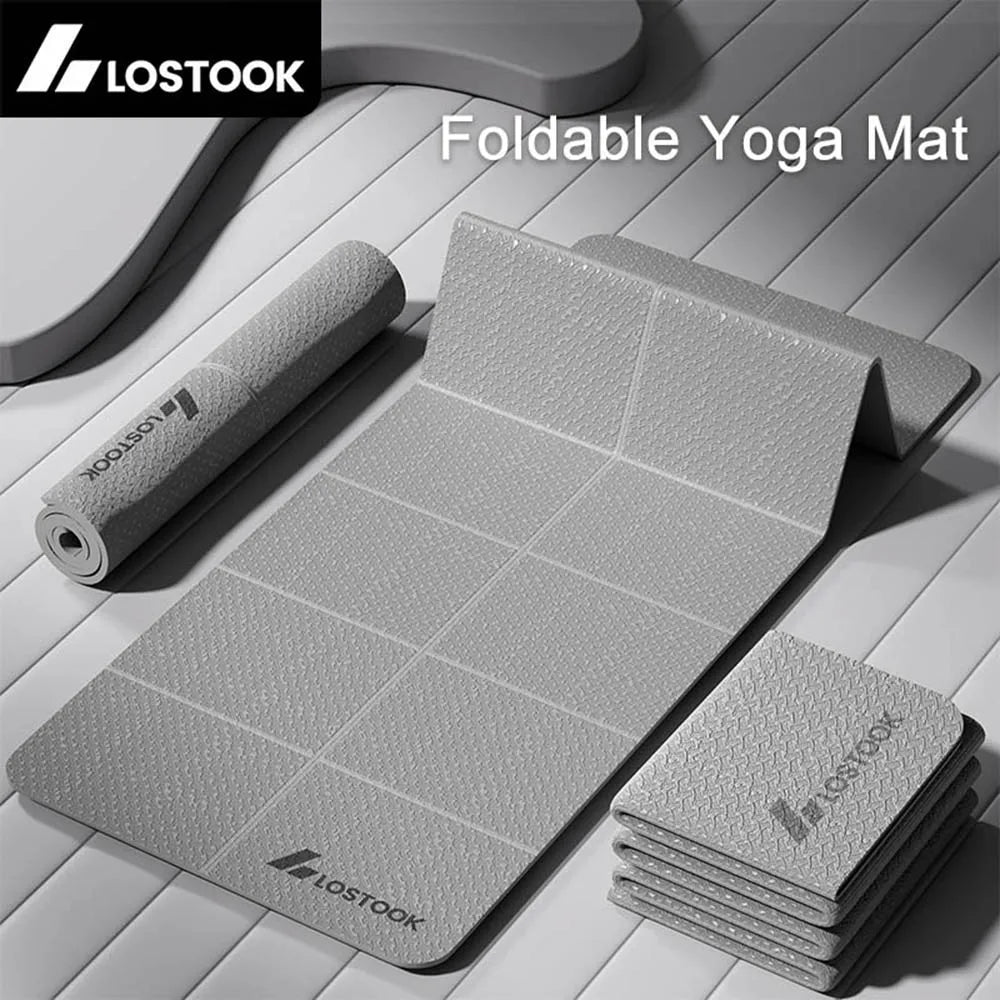 4mm TPE Foldable Yoga Mat Travel Exercise Mat
